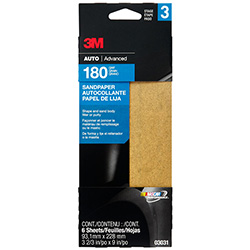 3-2/3" x 9" SANDPAPER 180G